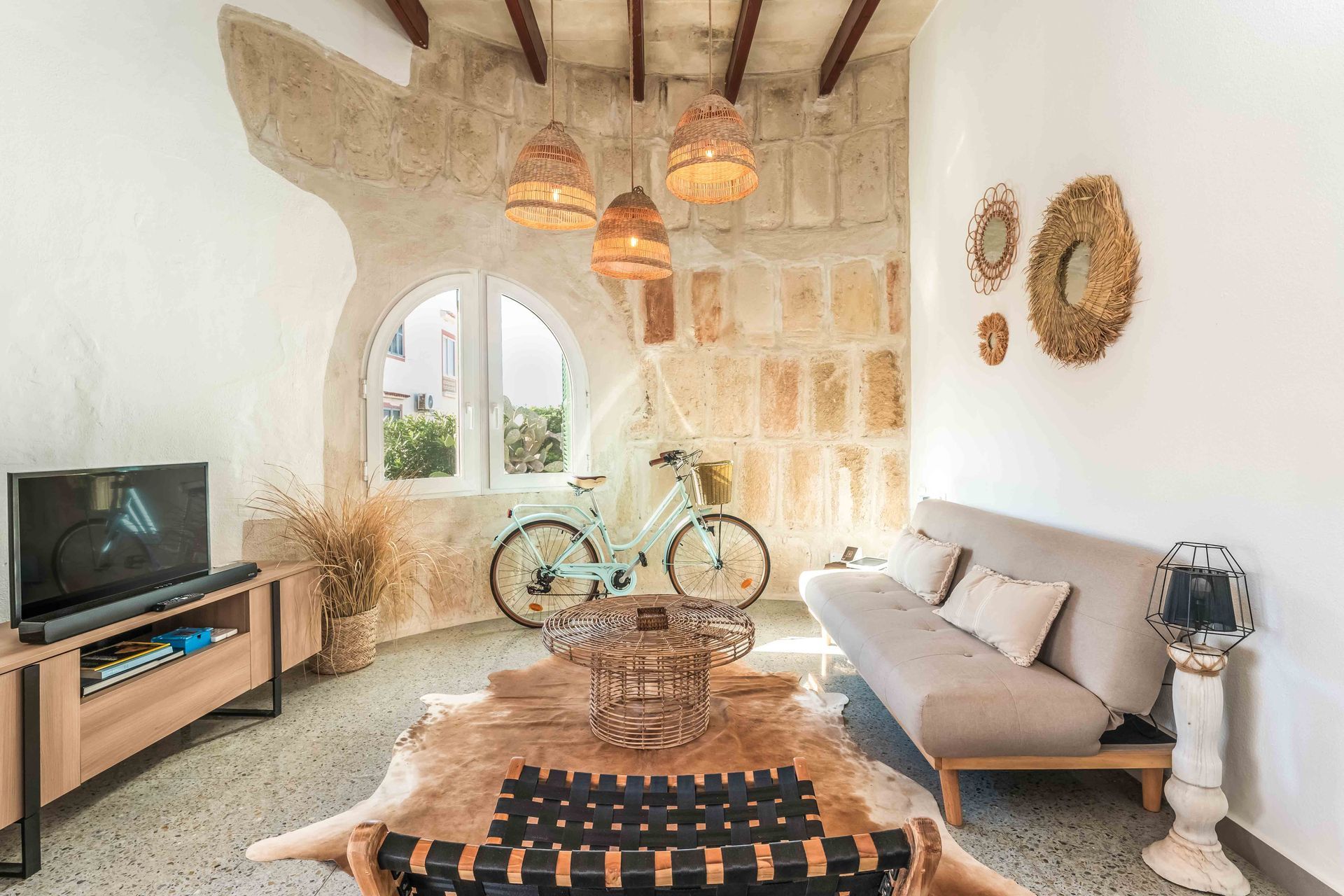 Magnífica vista de Villa Tord, nuestra casa de vacaciones con dos dormitorios, aire acondicionado, piscina, wifi gratis...