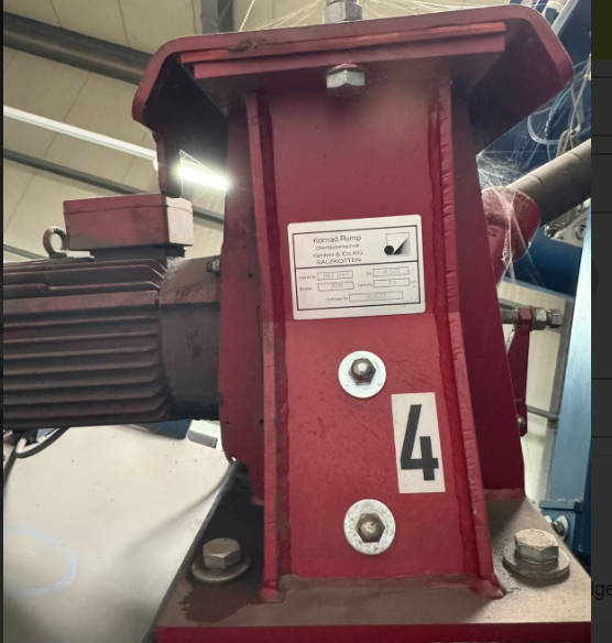 Turbine der Rump Drahtgurt-Strahlanlage
