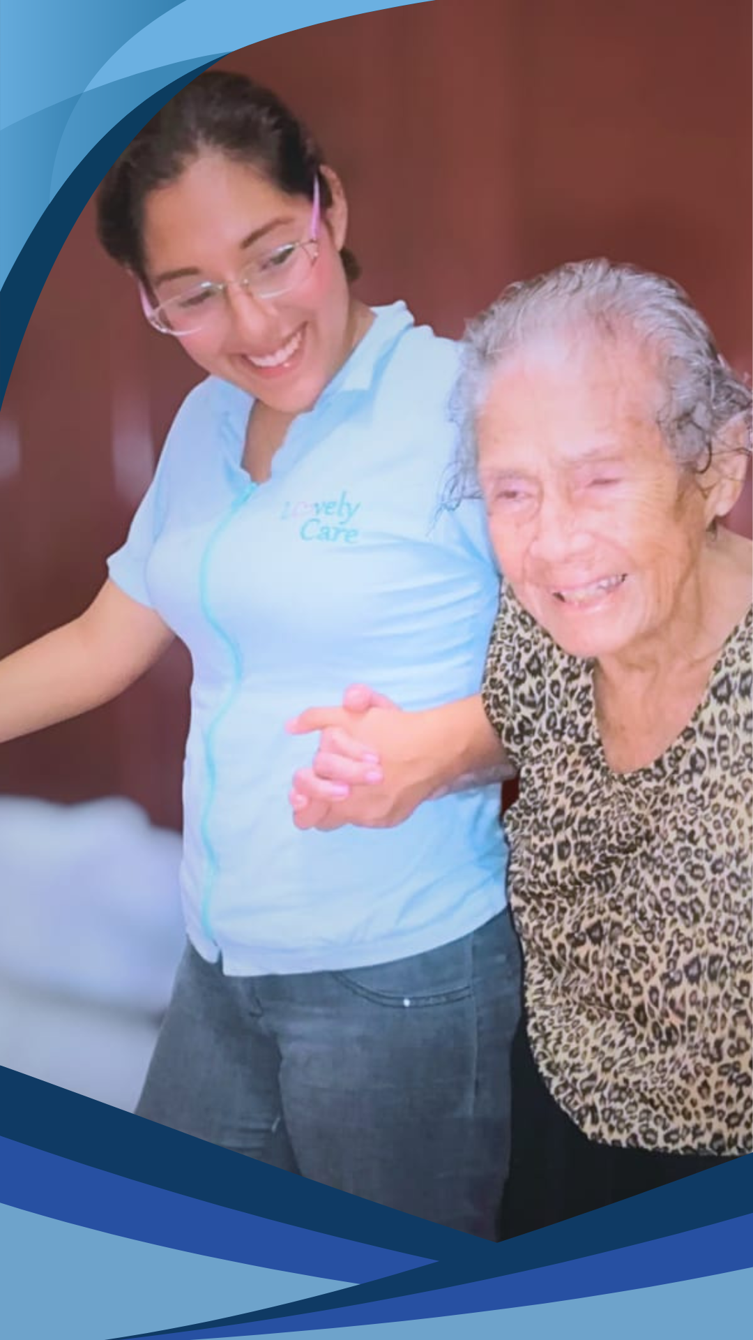 Atención para adultos mayores enfermeras y cuidadoras de adultos mayores a domicilio