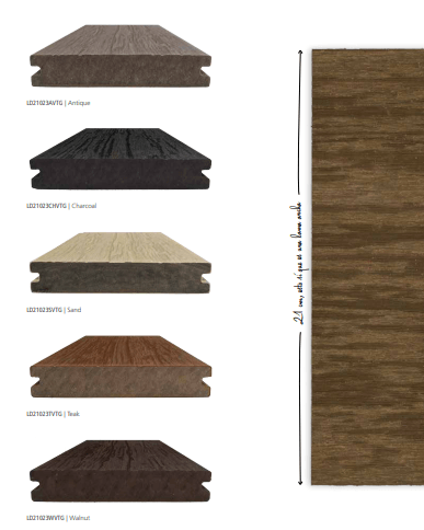 Tarima de Exterior de composite WPC