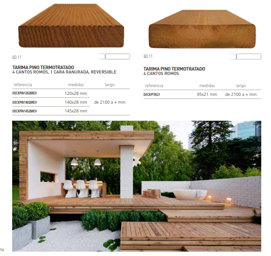 Tarima de Exterior Pino Termotratado Tarima de Exterior Pino Termotratado