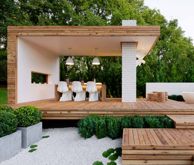 Revestimientos y pavimentos de madera para exterior