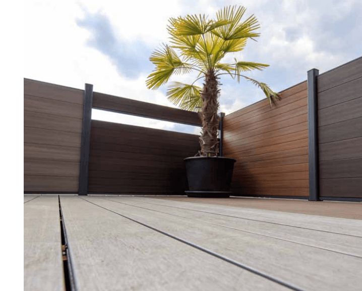 Newtechwood Vallas de Composite WPC Vallas de Composite