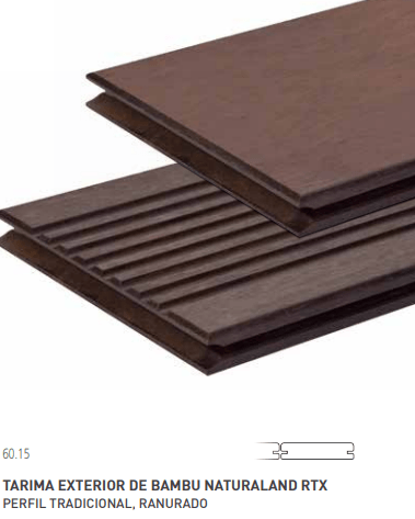 tarima de exterior bambú