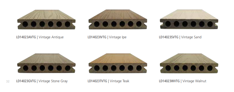 Tarima de exterior encapsulada Newtechwood Ultrashield Tarima de exterior Newtechwood Ultrashield Vintage: venta al por mayor