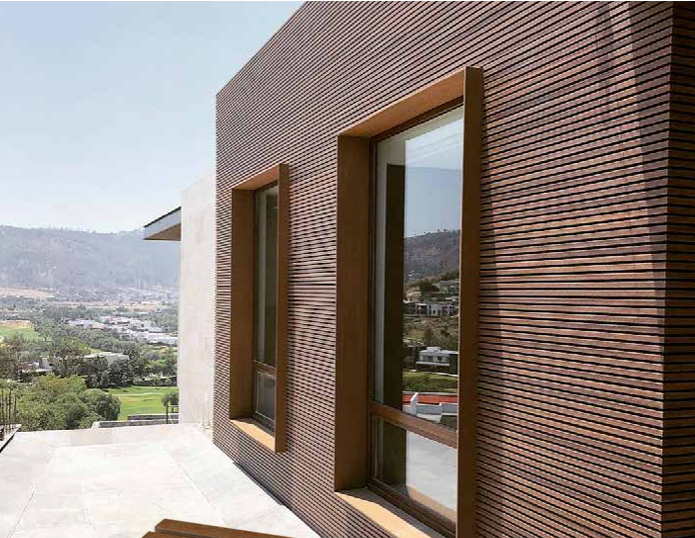 Revestimiento alistonado de composite imitación madera