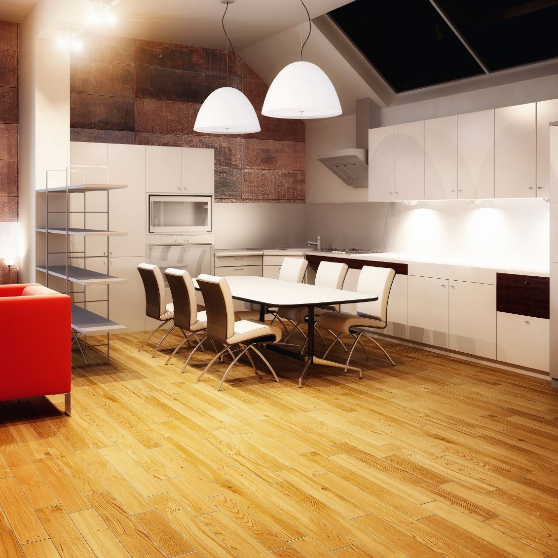 Parquet flotante de roble