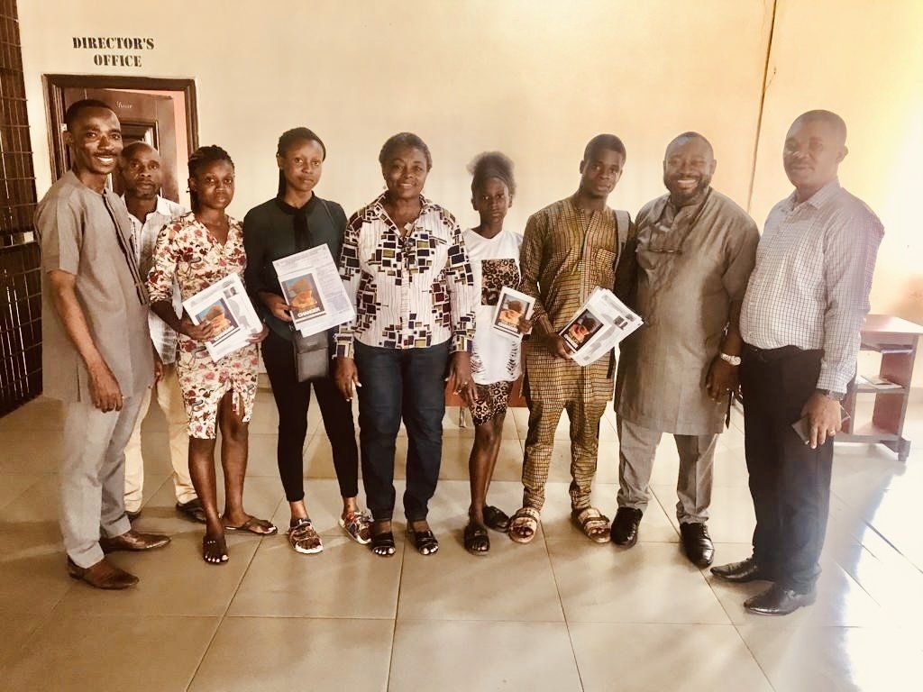 Director of ICT, Professor Priye Iyalla-Amadi, ICT staff at Ignatius Ajuru University Of Education, Rivers State with youth sponsored for JAMB registered