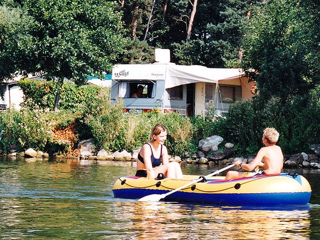 Baden, schwimmen, segeln Camping am See Alt Schwerin Baden am Plauer See