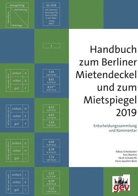 Buch Berliner Mietspiegel 2017
