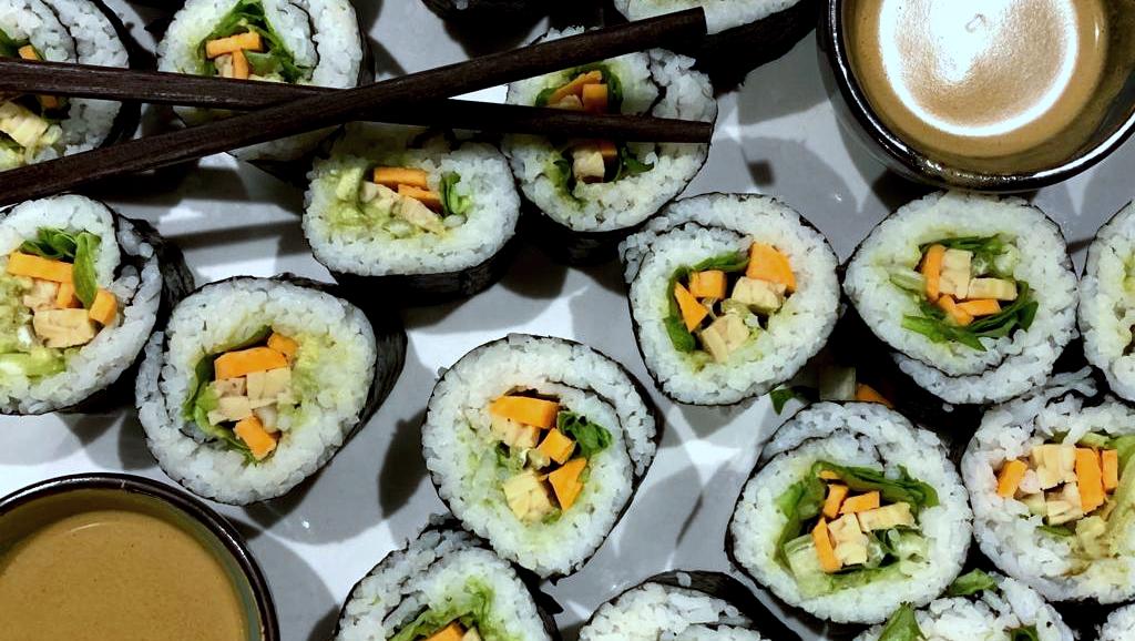 Sushi vegan mit Tempeh