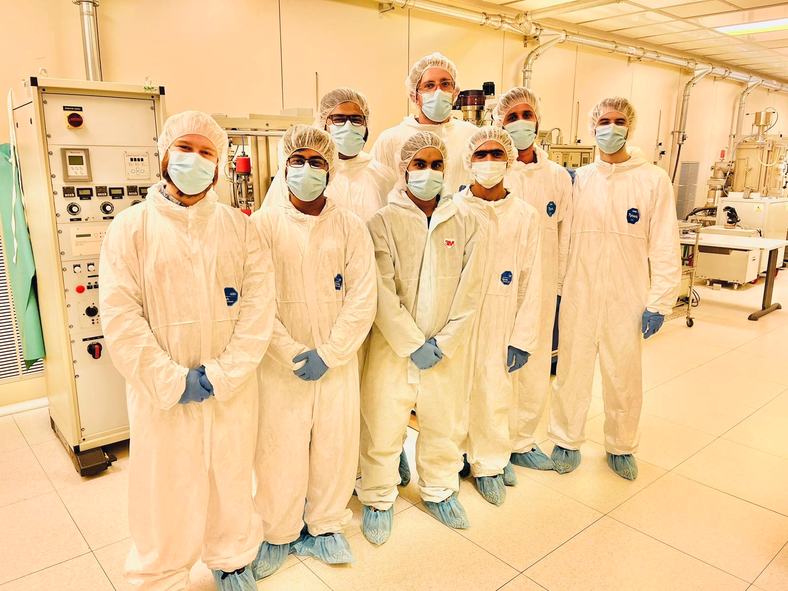 M2 PSRS students at Poltecnico di Torino in Trustech cleanroom M2 PSRS students at Poltecnico di Torino in Trustech cleanroom