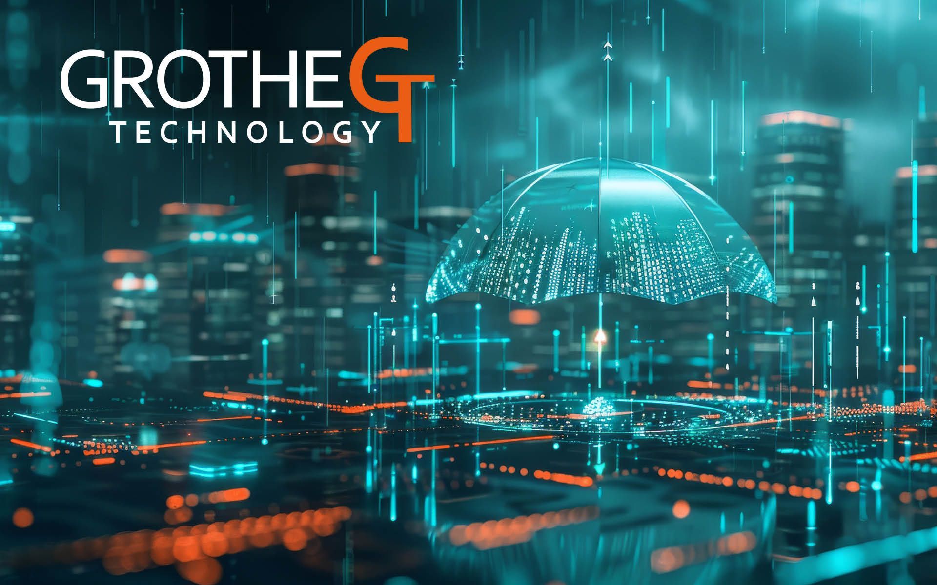 Digitale Stadt, Netzwerk, Datensicherheit, Schutz, Technologie, GROTHE TECHNOLOGY.