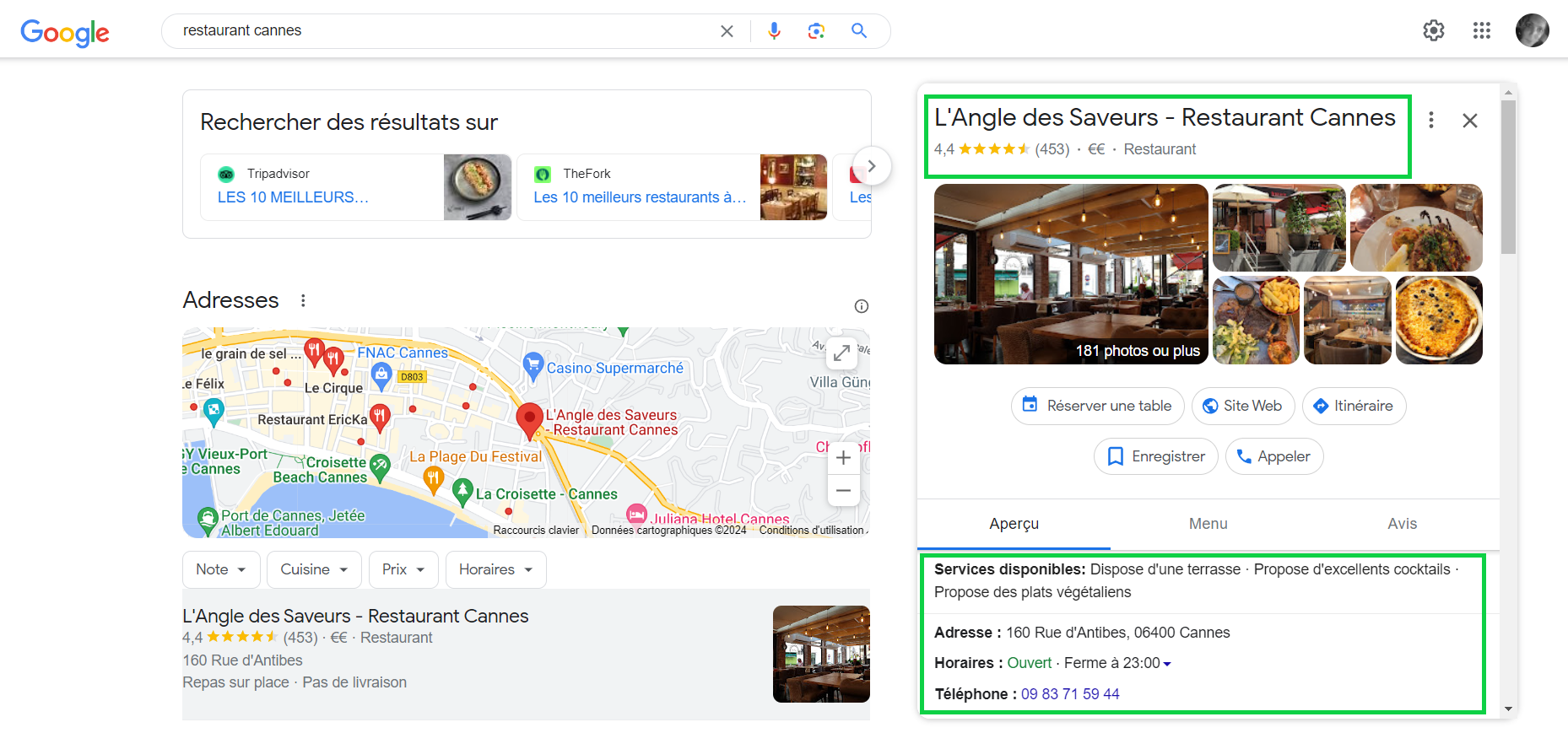 Attributs fiche Google Business Attributs fiche Google Business