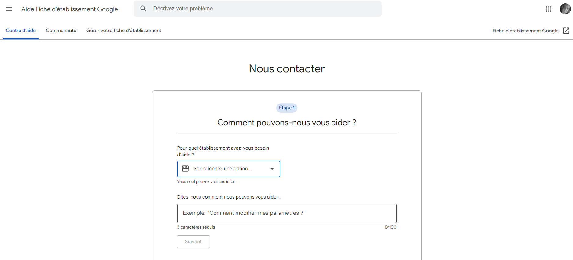 Contacter l'assistance Google My Business Contacter l'assistance Google My Business