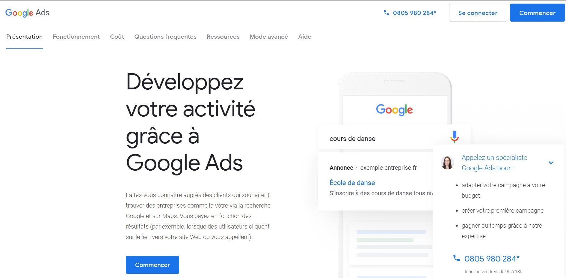 Créer un compte Google Ads