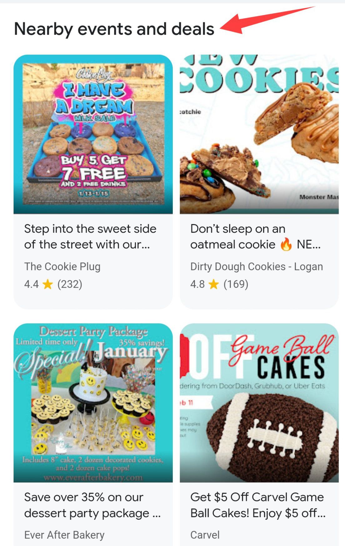 Fonctionnalités de recherche locale d'événements et d'offres à proximité Fonctionnalités de recherche locale d'événements et d'offres à proximité