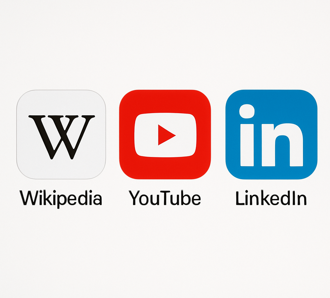 Les sources privilégiées par les IA selon Will Scott Wikipedia, Linkedin et YouTube, sources privilégiées par les IA selon Will Scott
