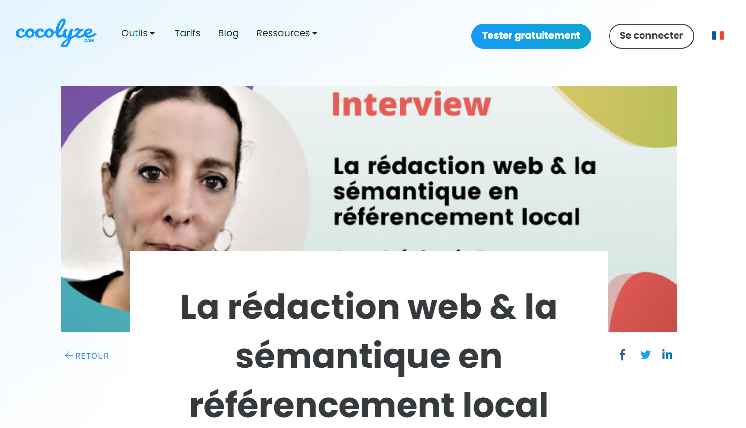 Interview Cocolyze rédaction web et sémantique en SEO local