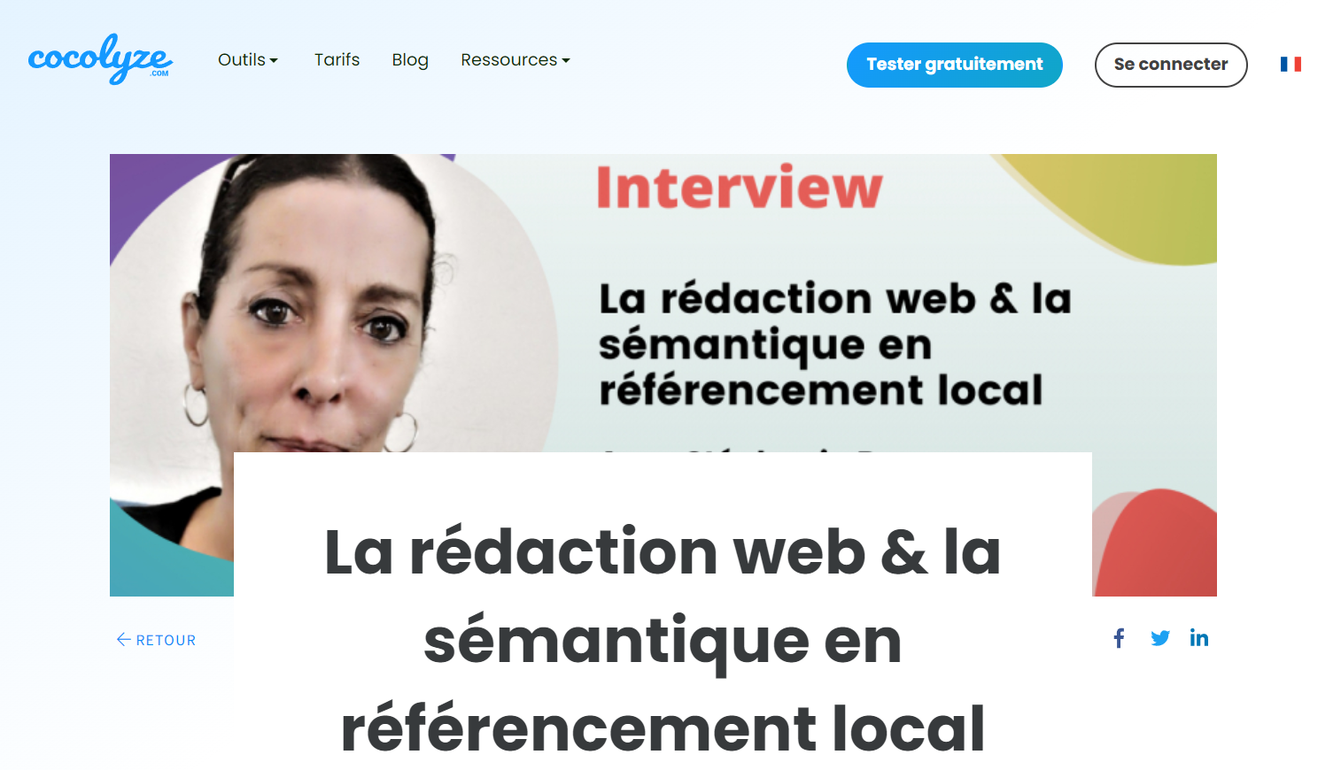 Interview Cocolyze rédaction web et SEO local Interview Cocolyze rédaction web et sémantique en SEO local