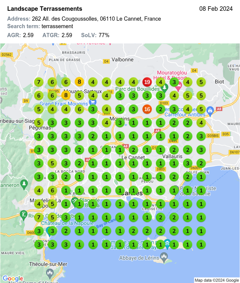 Exemple de résultats avec géogrille dans les Alpes-Maritimes Exemple de résultats de l'entreprise Landscape Terrassements dans les Alpes-Maritimes
