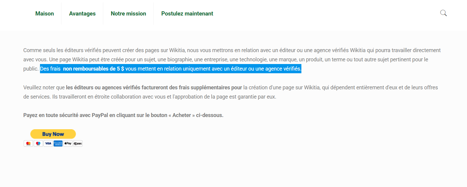 Services payants de Wikitia services payants de Wikitia