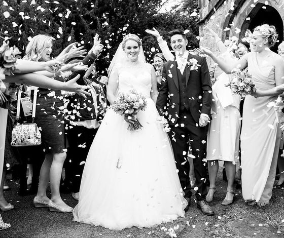 Zena and Pete's wedding day