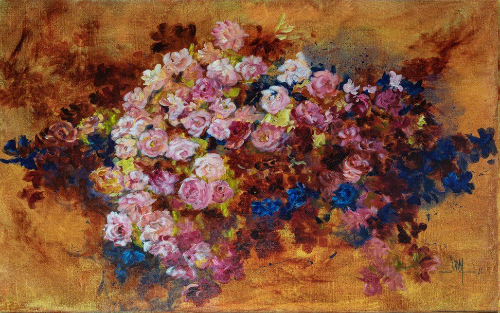 peinture acrylique sur toile lomagne gersoise Fleurance Pis
