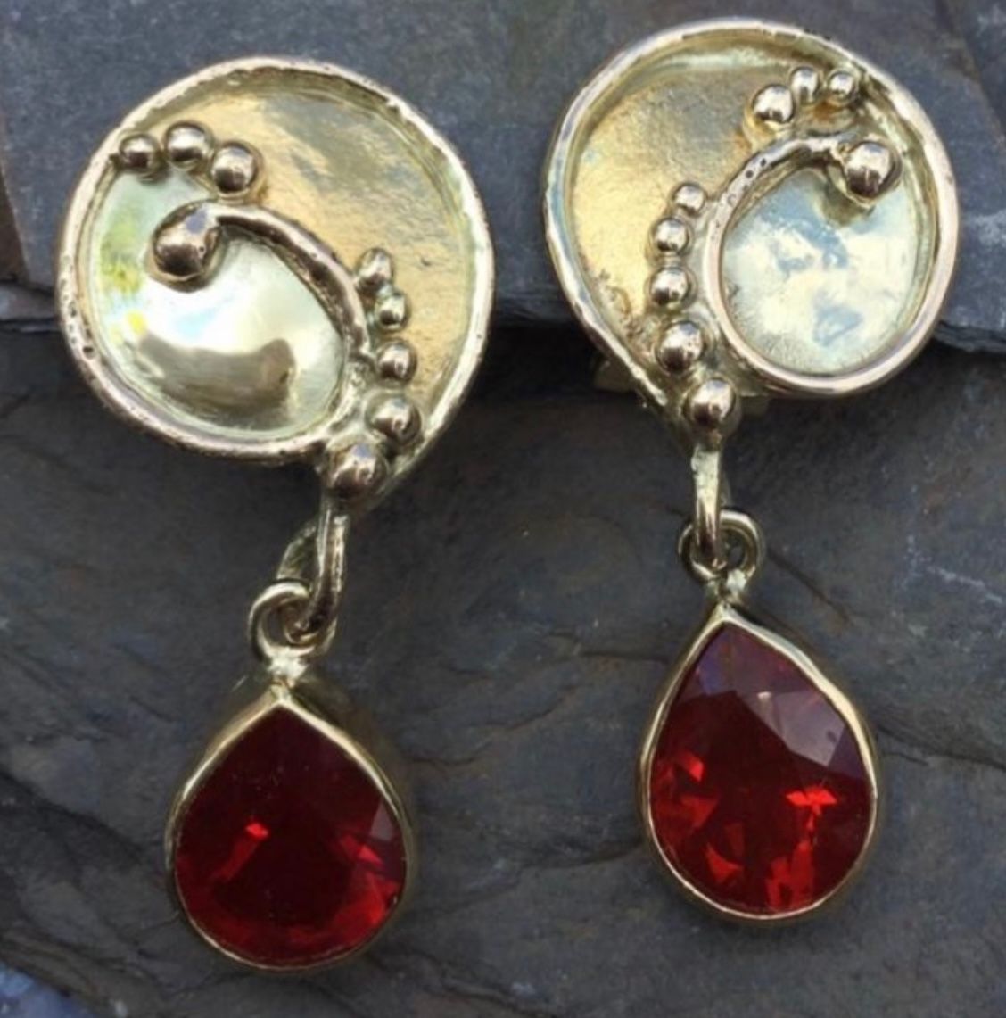 Feueropal 585/- Au und Feingold