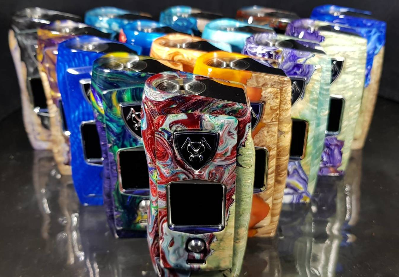 JM Mods JMSquonk high end Stab Wood Mod Squonker