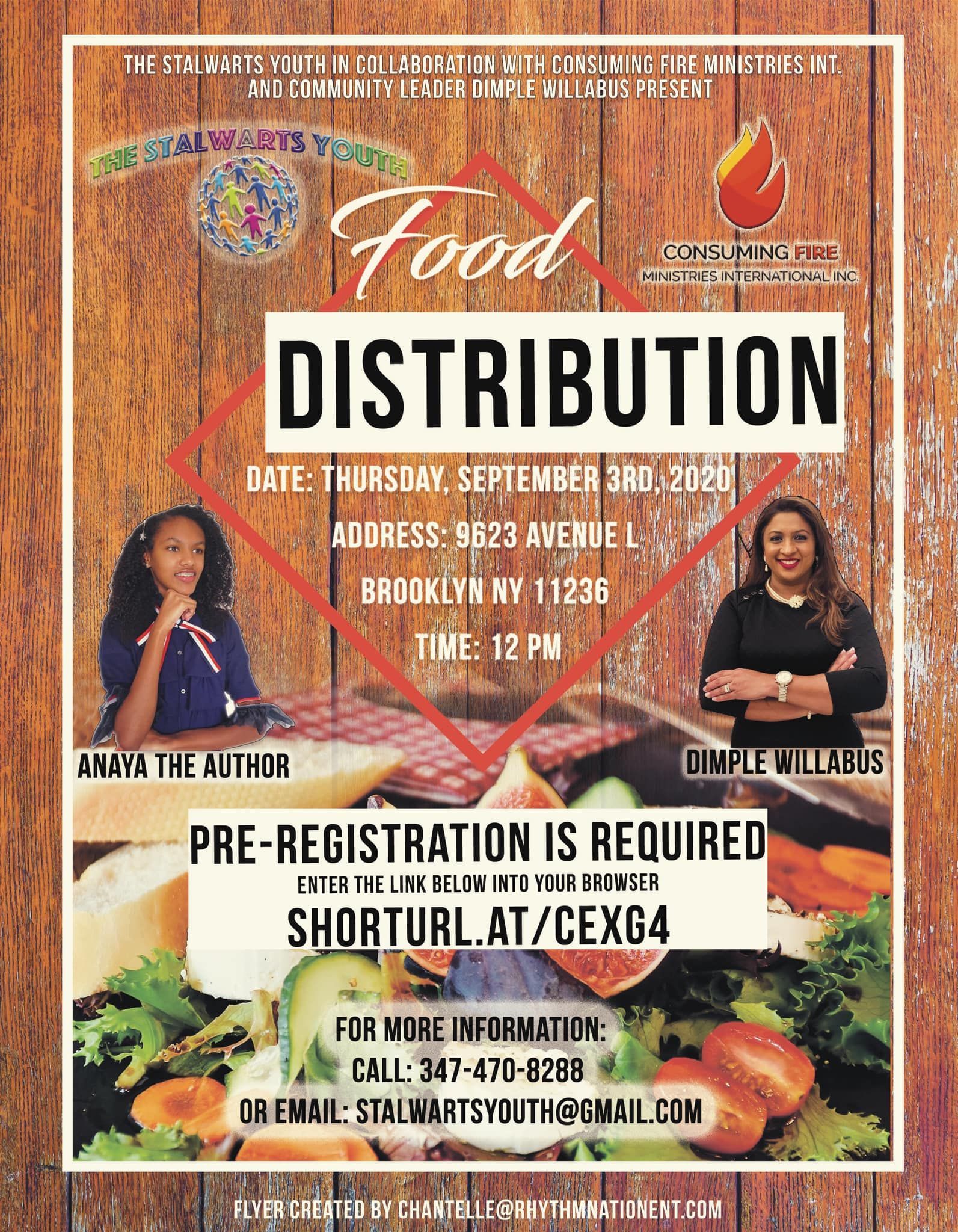Stalwarts Youth Food Distribution in collaboration with Consuming Fire Ministries in Brooklyn, NY on September 3, 2020