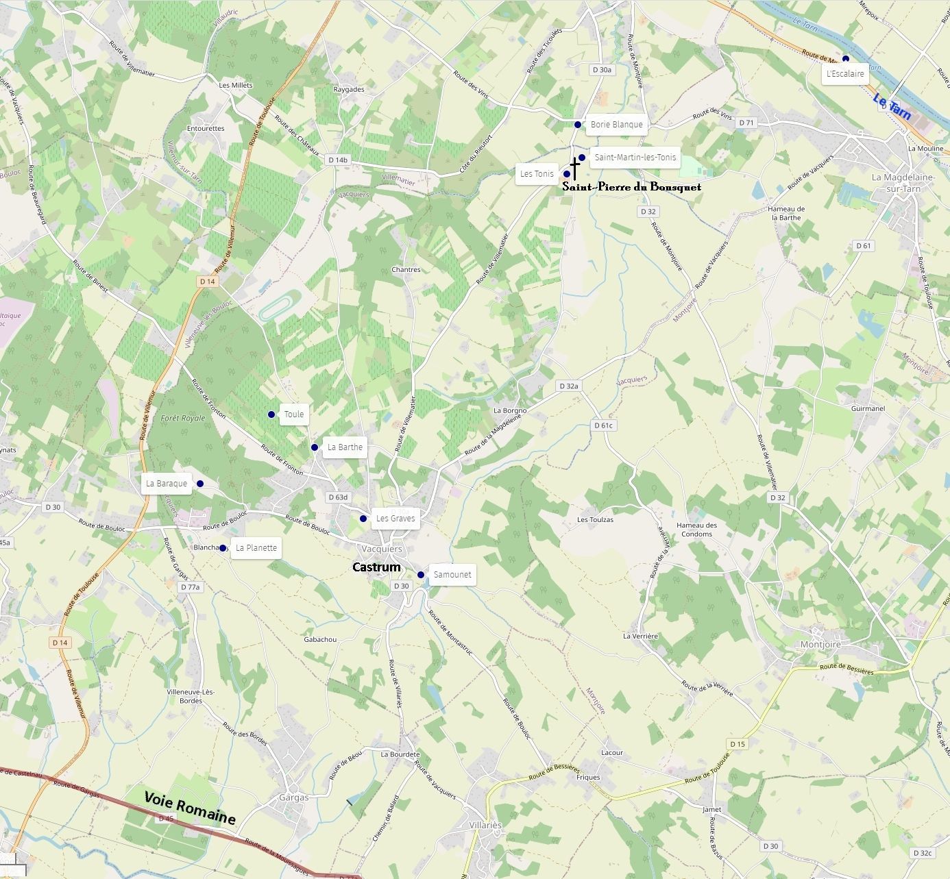 Map data © OpenStreetMap contributors — JPB 2023 — Propulsé par uMap