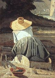 La Lavandière, 1860, huile sur toile, 81 × 59 cm, Paris, musée d'Orsay
