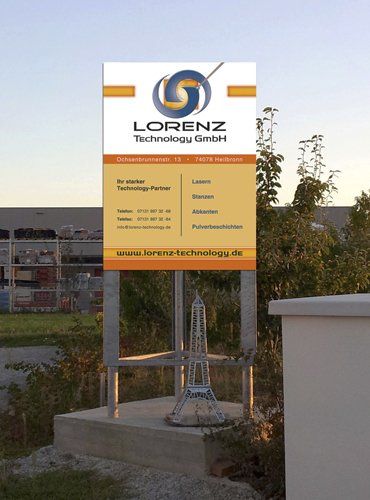 Bauschild Firmenschild Außenwerbung