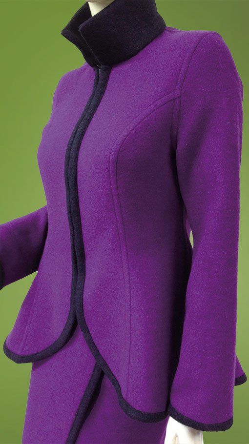 Kurze Stehkragenjacke