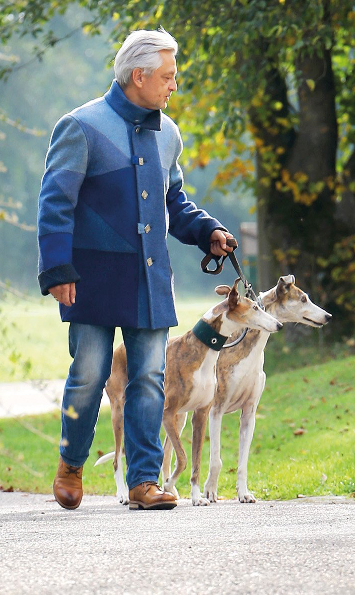 Patchworkjacke, Herrenmode, Doubleface, Wolle gefilzt, beidseitig tragbar, individuell, Maßanfertigung, nachhaltig, atmungsaktiv