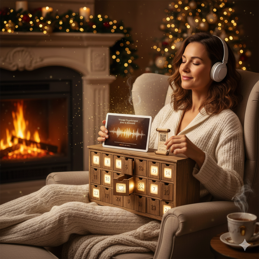 calendrier bien-être, rituels décembre, soins maison, self-care hiver, cocooning, boutique bien-être