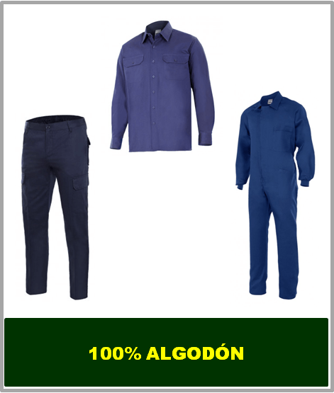 vestuario laboral 100% algodón