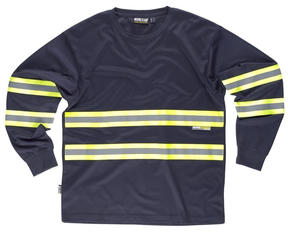 camiseta-workteam-c3937-amarillo-marino-manga-larga