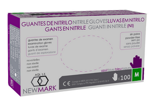 Guante desechable NITRILO AZUL NEW MARK