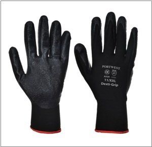 Guante de Pylon con recubrimiento en palma de Espuma Nitrilo Dexti Grip PORTWEST A320