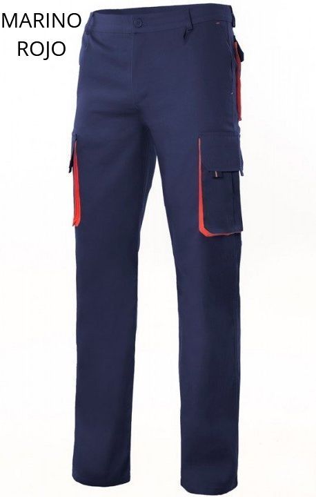 pantalon-bicolor-multibolsillos-velilla-103004-marino-rojo