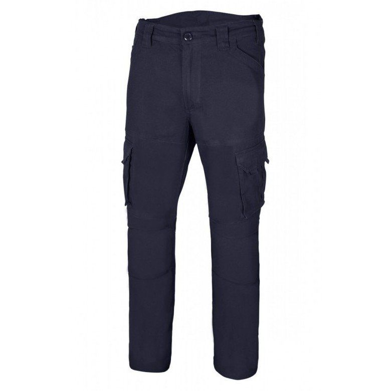 pantalon multibolsillos algodon elastico velilla 103012s marino