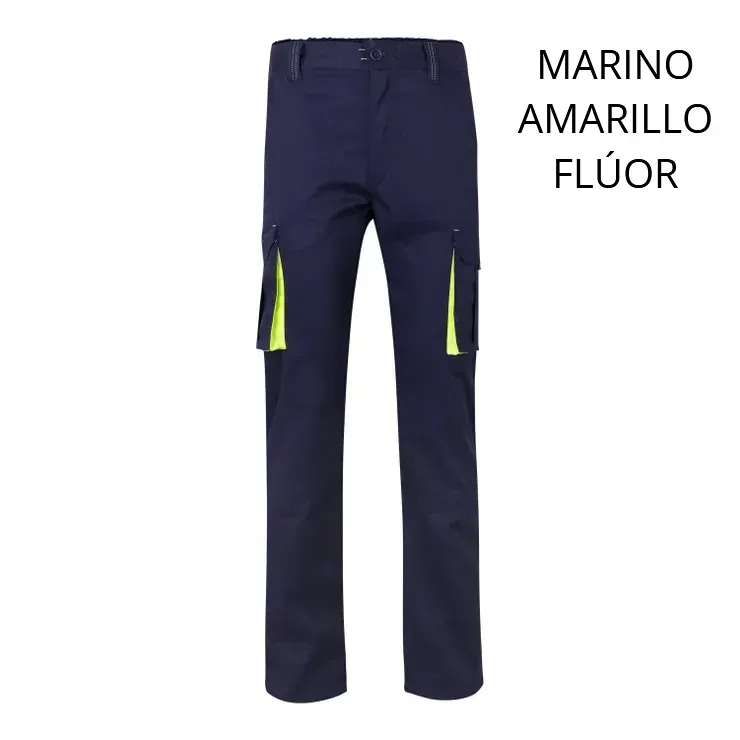 pantalon-velilla-103008s-stretch-marino-amarillo-fluor
