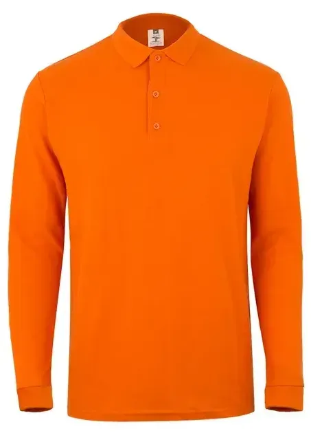 polo-velilla-mk242-manga-larga-naranja-