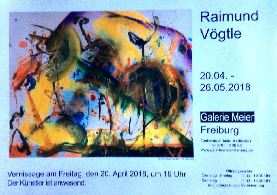 Raimund Vögtle, Ausstellung Raimund Vögtle, Ausstellung