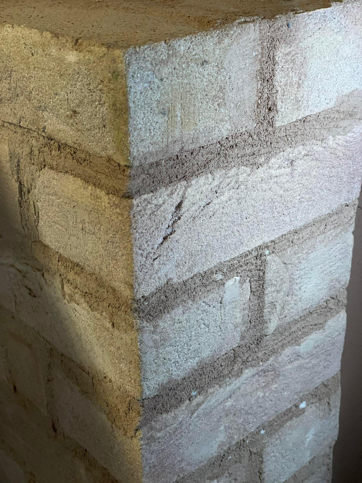 Klinker gemauert mit Terra Forma Lehmmörtel