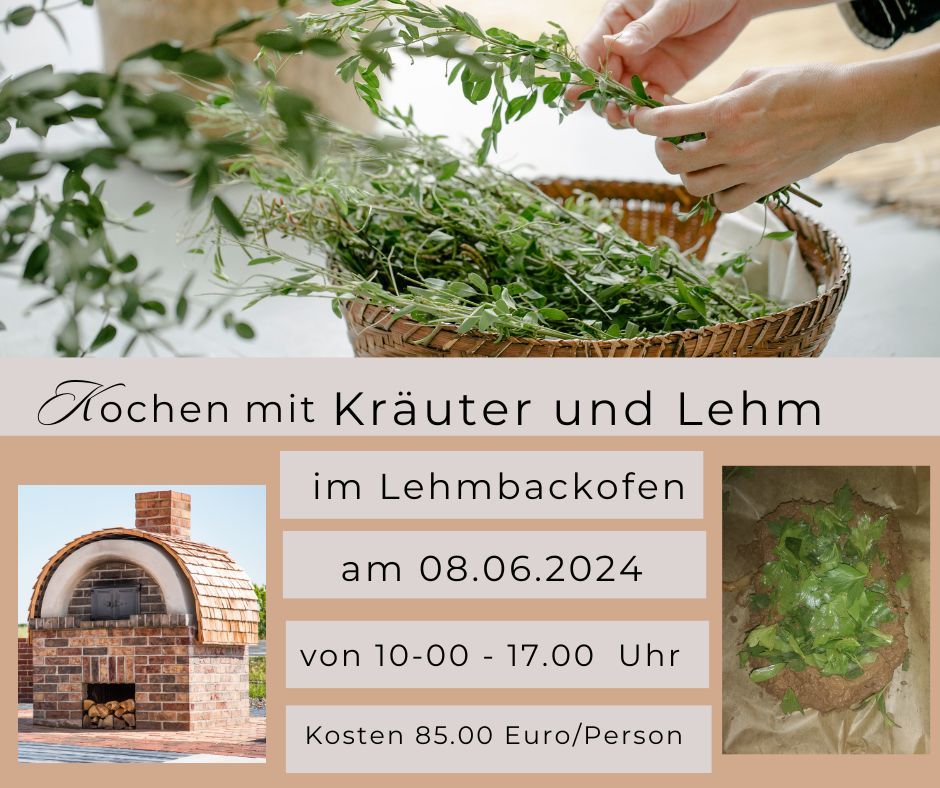 Kochen im Lehmbackofen