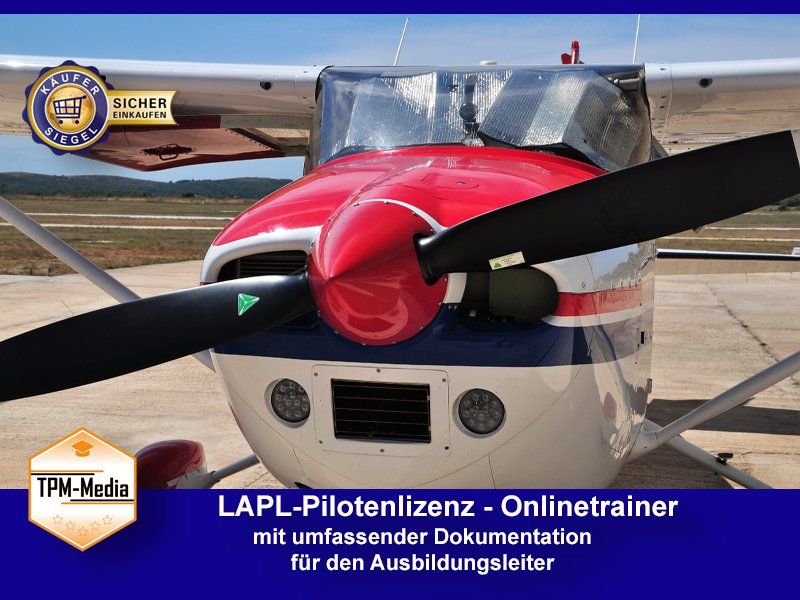 Zum LAPL-Onlinetrainer für nur 399,00€ Flugschule, Privatpilotenlizenz