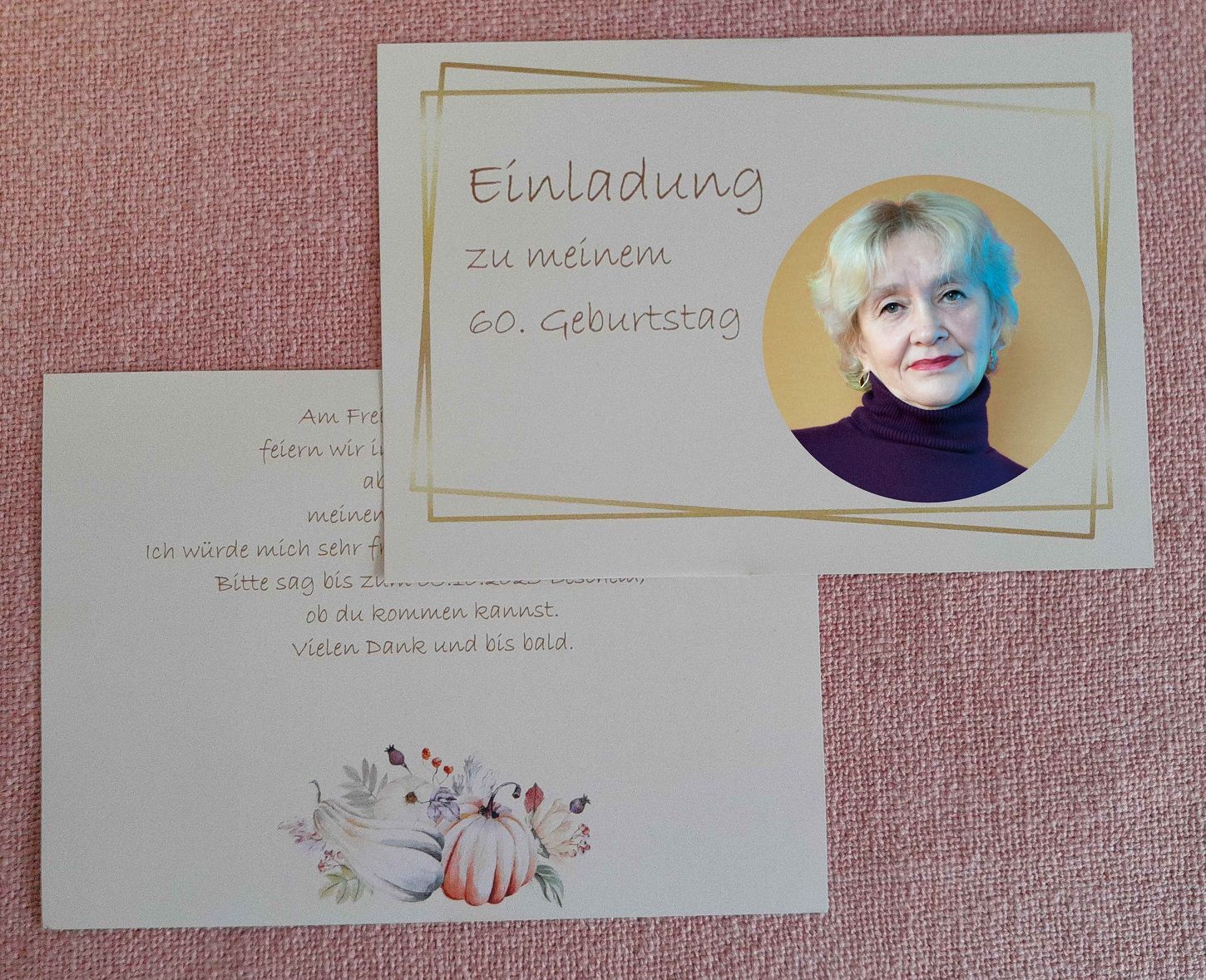 Einladungskarte zu Geburtstag
